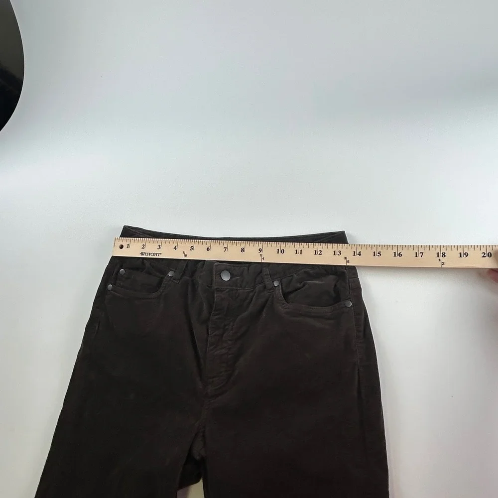 J.McLaughlin WMNS 2 Watson Corduroy Pants Chocolate Brown Straight Leg NEW
